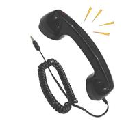 kivrimlarv Combiné de téléphone rétro - Récepteur fixe, design filaire classique pour une sensation vintage authentique, poignée de téléphone avec prise en main confortable, accessoire de décoration