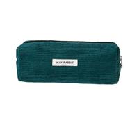 kivrimlarv Corduroy Pencil Pouch, Large Capacity Pen Case Organizer, Multifunctional Corduroy Makeup Bag, Soft Zipper Pouch for Stationery, Cosmetics, Travel Things, 7.48x2.76x2.36in