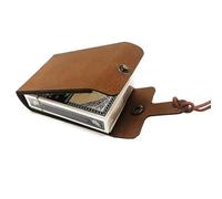kivrimlarv Cribbage Board Set - Bois Cribbage Board with Faux Leather | Case, Classic with Full Deck of Cards and 6 Pegs, Portable for Travel, Family Night, Card Entertainment, Indoor Fun
