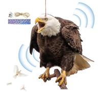 kivrimlarv d'oiseaux, Pompier Suspendu en Forme de, Faux décoratif d'oiseau avec Clochette, Dispositif imperméable pour repousser Les Oiseaux pour Le Jardin, la terrasse, Le