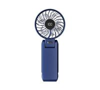 kivrimlarv Handheld Personal Fan with Digital Display, Powerful Pocket Ventilator, Rechargeable Mini Cooling Device, Outdoor Cool Air Blower for Travel, Home, Makeup, offices, Heat Relief Accessory