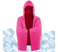 kivrimlarv Hooded Towel, Shower Wrap, UV Protection Quick Drying Fabric, superiors Water Absorption, Lightweight Cloak 55.12x23.62in for Workout Swimming Lesson Beach Trip Yoga and Surfing