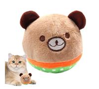 kivrimlarv Interactive Dog Chew Ball, Pet Toothbrush for Oral Care, Plush Teething Toy for Puppies, Soft Toy, Encourage Them to Chew for Stress Relief and Fun, 4.53 inches