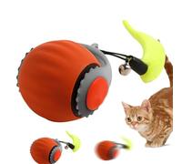 kivrimlarv Jouet électrique pour chat à vitesse réglable, balle roulante automatique pour animaux de compagnie, jouet interactif réducteur d'ennui pour chat de 5 cm pour chambre à coucher, intérieur,