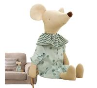 kivrimlarv Plush Stuffed Animal Toy, Soft Adorable Animal Doll with Clothes, Kids Plush Toy for Bedroom, Living Room, Car, Cute Stuffed Animal for Children’s, Decorative Plush Toy