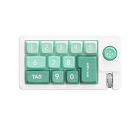 kivrimlarv Programmable Keypad, RGB Mechanical Number Pad with Joystick and Hot-Swappable Keys, Wired -Hand Keyboard for Gamings Graphic Design Or Workplace Use, 5.39x2.95x1.5 inches