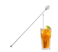 kivrimlarv Stainless Steel Stir Sticks, Cocktail Mixing Stick, Reusable Mixing Stick, Multi-Function Tool for Liquor, Coffee Cocktails Preparation and Party Use, 24/9.45in