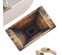 kivrimlarv Tapis d'Illusion 3D - Paillasson Doux Et Moelleux | Tapis de Cuisine à Design à Trous - pour Salon, Chambre, Jardin, Intérieur, Extérieur, Salle de Bain, Toilettes et Appartement