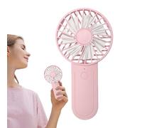 kivrimlarv Ventilateur Portatif Rechargeable,Ventilateur USB 3 Vitesses,Avec Crochet, Batterie 1200mAh, Silencieux, Petit, 3500-6500 Tr/Min - Pour Adultes Voyage Chambre Bureau