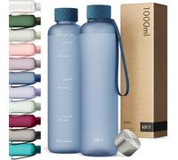 KIVY Bouteille d'Eau 1L Style Réutilisable - Graduée Pour Femme et Hommes - Aesthetic Sans BPA Avec Motivation