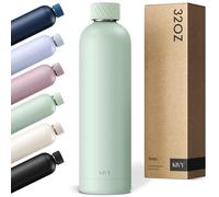 KIVY Bouteille d'eau isotherme en acier inoxydable de 946,5 ml | Bouteille d'eau anti-fuite, sans BPA - Bouteille d'eau isotherme en acier inoxydable - Bouteille d'eau fine sans paille - Bouteille