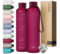 KIVY Gourde 1 l - Bouteille de Sport Anti-Fuite pour l'École, le Bureau et la Gym - Convient pour les Boissons Gazeuses