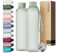 KIVY Gourde 1 l - Convient pour les boissons gazeuses et anti-fuite - Pour le sport, l'école et le bureau - Gourde de sport - Convient pour les boissons gazeuses - Bouteille de sport de 1 l - Passe au