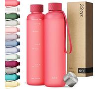 KIVY Gourde Tritan 1 L - Étanche & Compatible Eau Pétillante - Pour Sport, École & Bureau - Gourde Sport - Bouteille d’Eau 1 L - Lavable au Lave-Vaisselle - Sans BPA - Corail