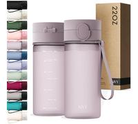 KIVY Gourde Tritan avec Bouchon 650ml [ÉTANCHE & LAVABLE AU LAVE-VAISELLE] - Sans BPA & Anti-Fuite - Compatible avec les Boissons Gazeuses - Bouteille d’Eau pour Enfants et Adultes - Violet