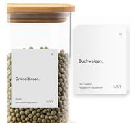 KIVY Lot de 140 étiquettes de conservation autocollantes et étanches avec étiquettes inscriptibles - Étiquettes pour bocaux de conservation - Étiquettes de cuisine - Étiquettes de cuisine XXL Blanc