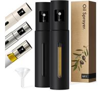 KIVY Lot de 2 pulvérisateurs d'huile - Noir mat