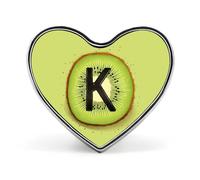 Kiwi Art Badge à épingle en métal avec motif imprimé cœur 1 x 2 cm pour chapeau, chemise, vêtements, sacs, 1*0.8 in, Aluminium