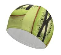 Kiwi Art Bonnet de bain confortable pour réduire la traînée et protéger les cheveux Durable Doux Élastique Garde la coiffure inchangée pour homme et femme