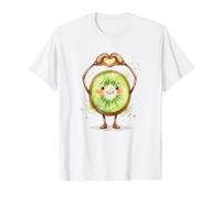 Kiwi avec cœur Graphique Symbole cœur Aquarelle T-Shirt Graphique avec Valeur