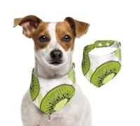 Kiwi,Bandanas pour Chien, écharpe en Coton, Bavoirs réglables pour Animaux de Compagnie,M