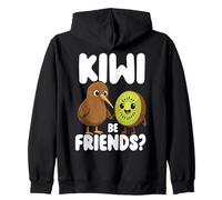 Kiwi Be Friends Mignon Kiwi Amitié Oiseau Fruit Sweat à Capuche