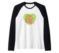 Kiwi Bird est Amoureux de Kiwi Fruit Animal Manche Raglan