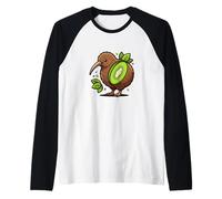 Kiwi Bird Fruit Nouvelle-Zélande Animal Love Manche Raglan