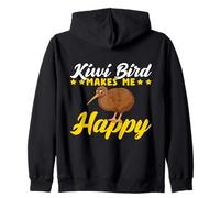 Kiwi Bird Makes Me Happy Kiwi de Nouvelle-Zélande Sweat à Capuche
