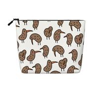 Kiwi Birds Trousse de maquillage de voyage polyvalente, idéale pour les routines quotidiennes et les voyages d'affaires, Noir , Taille unique, Trousse de toilette
