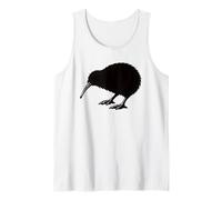 Kiwi de Nouvelle-Zélande Silhouette Minimaliste Faune Design Débardeur
