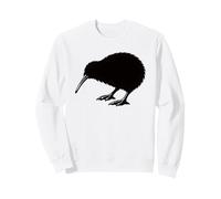 Kiwi de Nouvelle-Zélande Silhouette Minimaliste Faune Design Sweatshirt