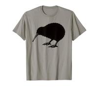 Kiwi de Nouvelle-Zélande Silhouette Minimaliste Faune Design T-Shirt