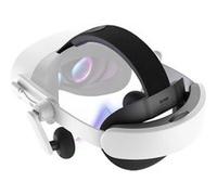 KIWI design Audio Sangle de Tête avec Batterie pour Meta Quest 3/3S, K4 Duo Casque DualFast à Chargement Rapide Accessoires VR au Design Équilibré pour Un Son Amélioré et Un Temps de Jeu Prolongé Blan