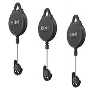 KIWI design Câble VR Management, 3 Packs Système de Gestion de Câble VR Compatible avec HTC Vive/HTC Vive Pro/Rift S/Playstation/Microsoft Mr/Samsung Odyssey VR Accessoires (Noir 3pc)