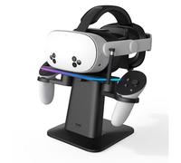 KIWI design Chargeur Magnétique RGB pour Quest 3S/3/2/Pro, certifié Meta