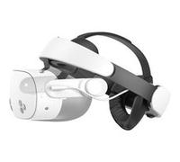 KIWI design H4 Boost Sangle de Tête avec Batterie Compatible avec Meta Quest 3/3S Confort Sangle Halo Blanc