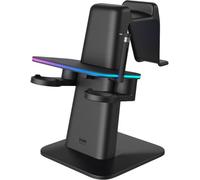 Kiwi Design Qc03 Rgb Charging Station pour Meta Quest 3/Quest 2/Quest Pro Noir