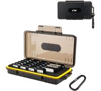 Kiwi Fotos 45 Memory Card Slots 30 SD/NS (Nintendo Switch)/PSV/CFexpress Type A Cards + 15 CF/XQD/CFexpress Type B Cards,Water Resistant and Anti-Shock