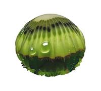 Kiwi Fruit Bonnet de douche pour femme, imperméable, réutilisable, avec cordon élastique lavable, adapté aux cheveux longs et aux tresses, idéal pour la douche.