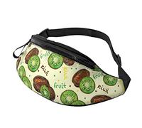 Kiwi Fruit Casual Fanny Pack Hommes Femmes Taille Sac avec Sangle Réglable Trou D'écouteur pour Sports De Plein Air Courir Voyager Randonnée Camping Cyclisme