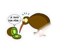 Kiwi Fruit Oiseau Drôle Je Suis Ton Père Autocollant Sticker