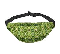 Kiwi Fruit Sac banane de voyage tendance, adapté pour le sport, la course, le cyclisme, les voyages, la pêche, grand sac banane pour garçons, noir, taille unique