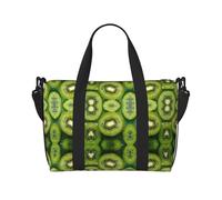 Kiwi Fruit Sac de voyage à bandoulière pour femme Sac à main décontracté avec fermeture éclair Convient pour le travail, les voyages, le fitness, les voyages