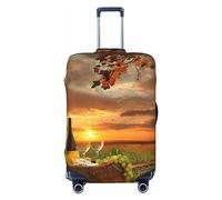 Kiwi in Water Splash Housse de protection lavable pour valise avec fermeture éclair et boucle 71,1 cm, Vignoble de vin blanc d'Italie, S