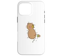 Kiwi Jouant au Football avec Kiwi Bird and Fruit Coque pour iPhone 16 Pro Max