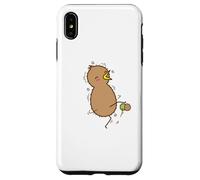 Kiwi Jouant au Football avec Kiwi Bird and Fruit Coque pour iPhone XS Max