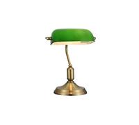 Kiwi Lampe de banquier de table en laiton, 1 lumière, E27