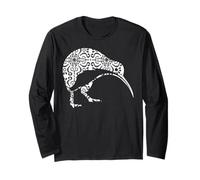 Kiwi Maori Tribal Aboriginal Nouvelle-Zélande Bird Art Manche Longue