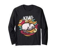Kiwi Oiseau Nouvelle-Zélande Rétro - Vintage Aotearoa NZ Manche Longue